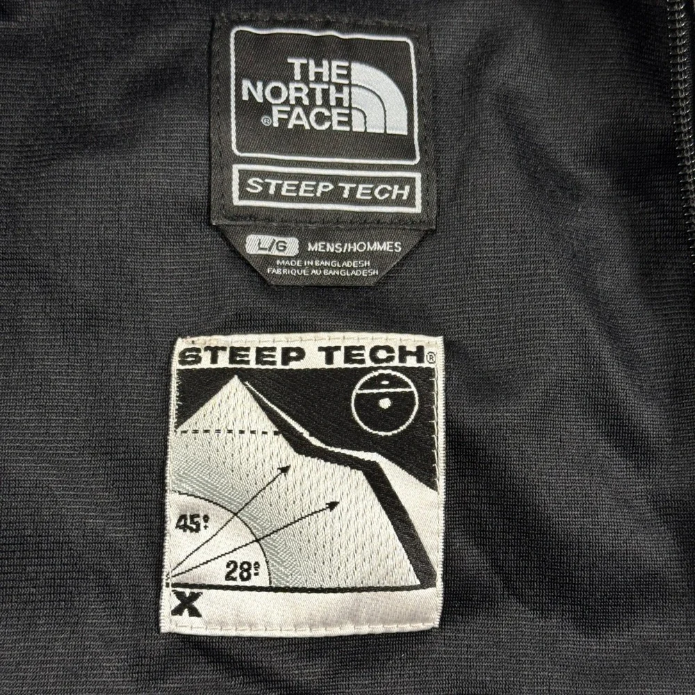 The North Face Steep Tech Jacket Mens L Black Gray F08 2008 Ski Gorpcore